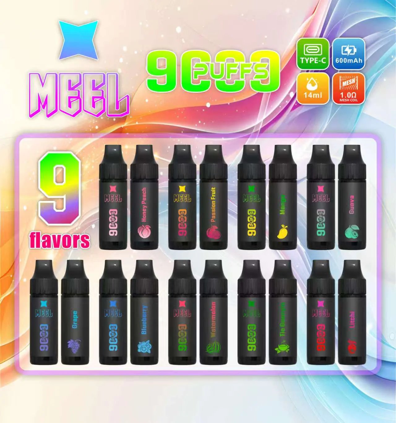 MEEL Marbo 旗艦級 9000 口大煙霧拋棄式主機 14ml 巨量油倉 x Mesh 網芯強效霧化 台灣現貨秒發:圖片 3