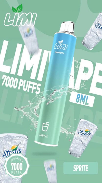 LIMI 7000 拋棄式電子煙 3.5% 尼古丁鹽強勁擊喉 冰感水果系列清涼入喉 吸氣發光 LED燈條 650mAh可充電 台灣現貨秒發:圖片 6
