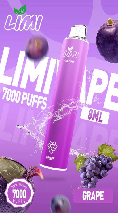LIMI 7000 拋棄式電子煙 3.5% 尼古丁鹽強勁擊喉 冰感水果系列清涼入喉 吸氣發光 LED燈條 650mAh可充電 台灣現貨秒發:圖片 13