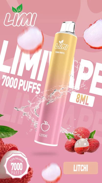 LIMI 7000 拋棄式電子煙 3.5% 尼古丁鹽強勁擊喉 冰感水果系列清涼入喉 吸氣發光 LED燈條 650mAh可充電 台灣現貨秒發:圖片 15