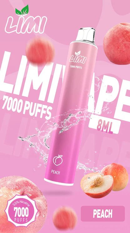 LIMI 7000 拋棄式電子煙 3.5% 尼古丁鹽強勁擊喉 冰感水果系列清涼入喉 吸氣發光 LED燈條 650mAh可充電 台灣現貨秒發:圖片 10