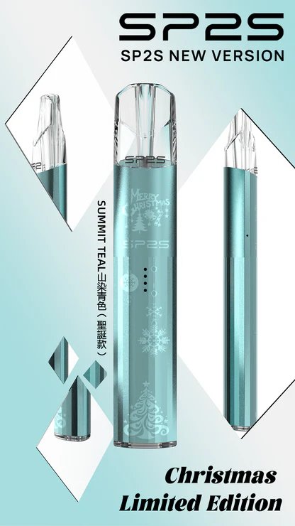 SP2S 聖誕限定 頂級鈦金屬浮雕主機 幻影七彩 LED 燈效「夜店最亮點」鈦金屬立體浮雕 一代煙彈完美兼容 台灣現貨秒發:圖片 4