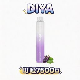 DIYA 叮啞 7500抛棄式 極致冰爽系列多口味任選 不漏油結構順滑擊喉 10ml 大容量 500mAh可充電設計 全台現貨 速發不用等