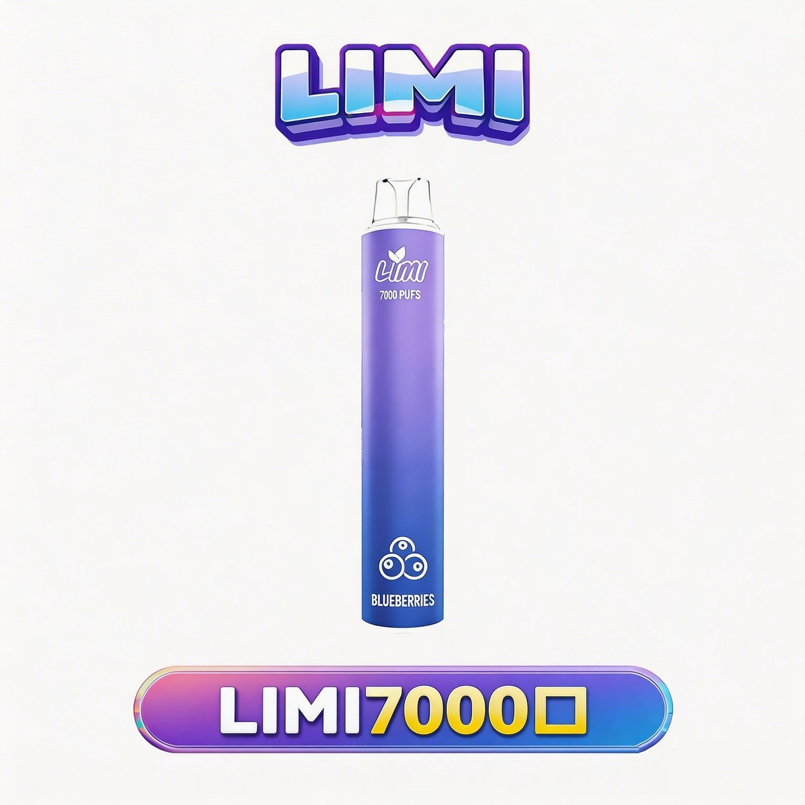 LIMI 7000 拋棄式電子煙 3.5% 尼古丁鹽強勁擊喉 冰感水果系列清涼入喉 吸氣發光 LED燈條 650mAh可充電 台灣現貨秒發